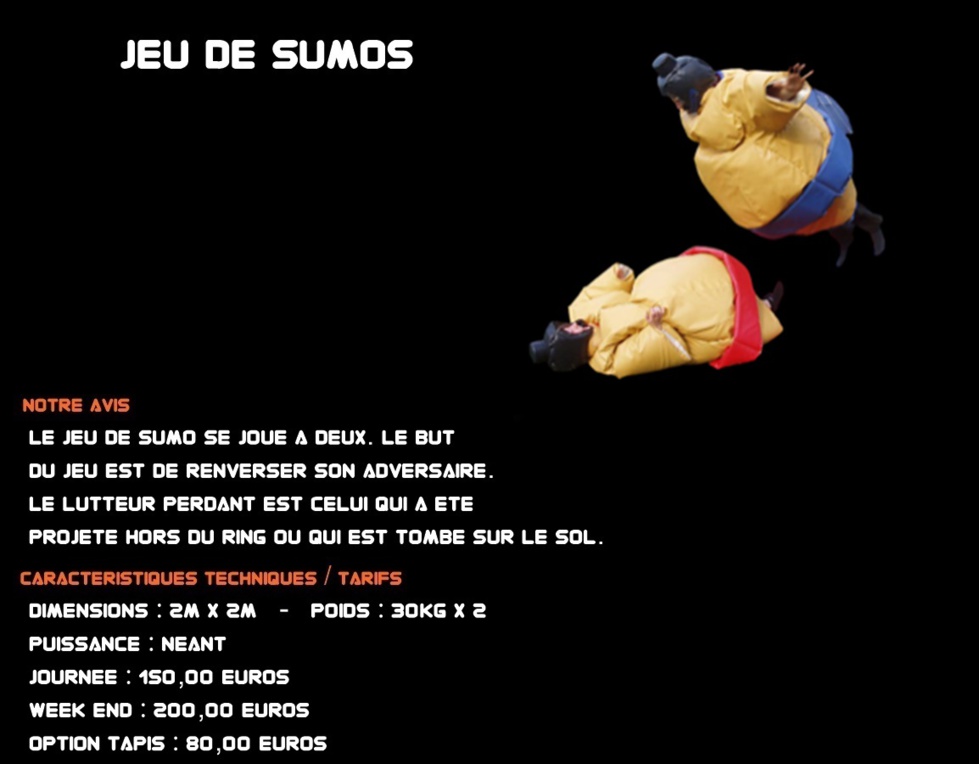 JEU DE SUMOS