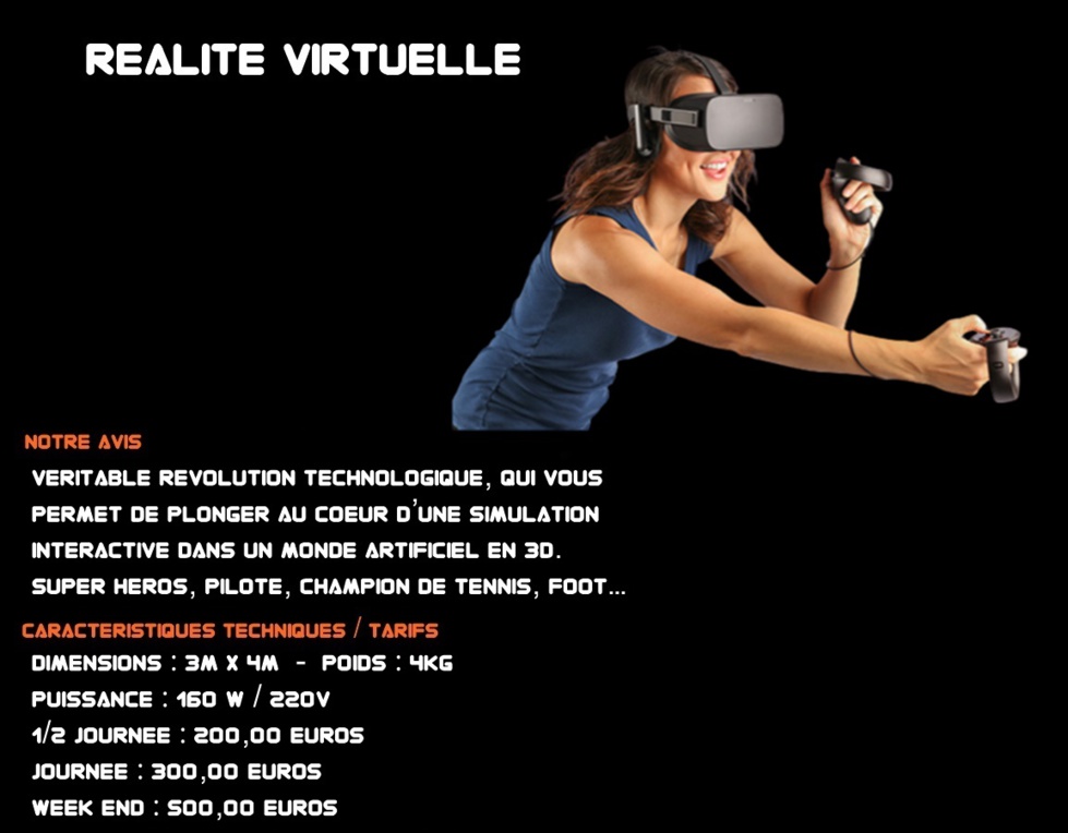 REALITE VIRTUELLE REALITE VIRTUELLE