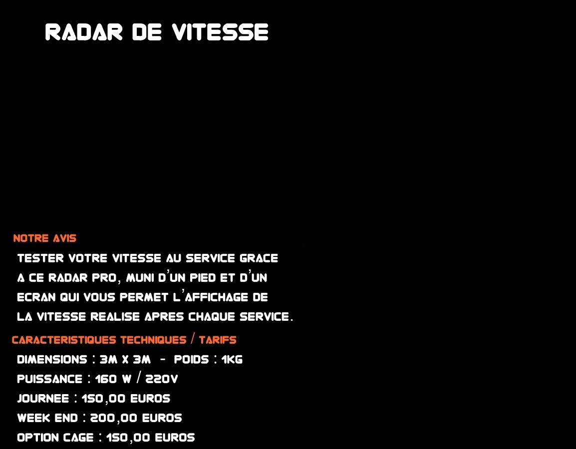 RADAR DE VITESSE